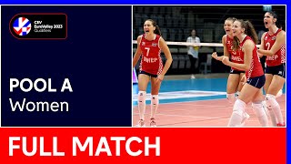 Full Match  Croatia vs Romania  CEV EuroVolley 2023 Qualifiers [upl. by Cyrill]