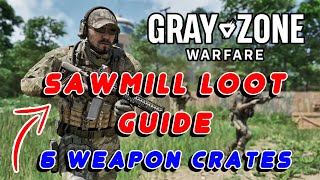 Sawmill Loot Guide  6 Weapon Crates and More  Gray Zone Warfare [upl. by Agnella]