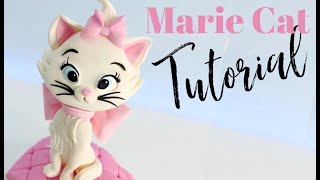 Cat kitten cake topper tutorial  Marie aristocrats [upl. by Gahl]