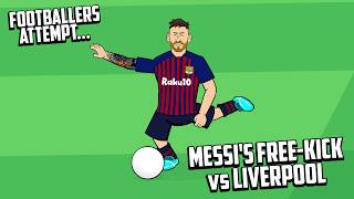 MESSIS FREEKICK vs LIVERPOOL🔥 Footballers Attempt Frontmen 83 [upl. by Bertsche410]