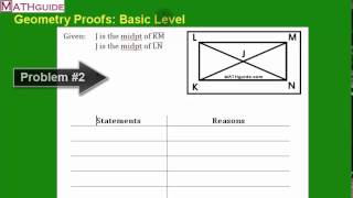 Geometry Proofs Basic Level [upl. by Odlaniger722]