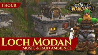 Vanilla Loch Modan  Music amp Rain Ambience 1 hour 4K World of Warcraft Classic [upl. by Goto]