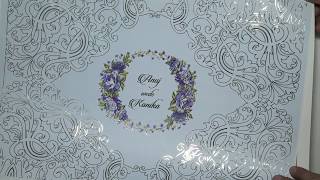 3d raised digital leaf foil The newest trend 2019 of wedding card  scodix mgi [upl. by Howard161]