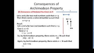 04 Archimedean Property and its Consequences [upl. by Chao658]