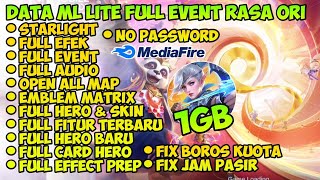 Data ML Lite Full Event 1Gb Terbaru Patch Suyuo  Ml Lite  Cara Mengatasi Lag Mobile legends [upl. by Tallula33]