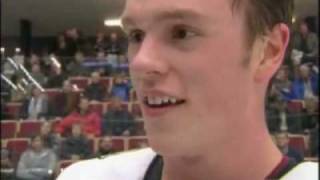 jonathan toews swears in post game interview conn smythe stanley cup gold medal [upl. by Sherwynd]