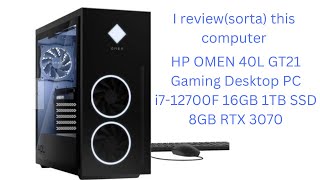 HP OMEN 40L GT21 Gaming Desktop PC i712700F Review Affiliate [upl. by Yttocs599]