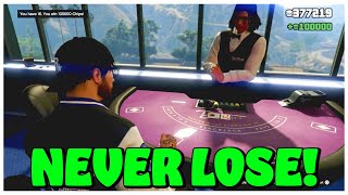 How to NEVER LOSE in BLACKJACK in GTA 5 Online UNLIMITED MONEY [upl. by Vudimir]