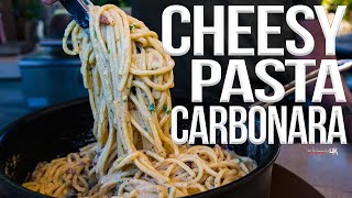 Easy Cheesy Pasta Carbonara Recipe  SAM THE COOKING GUY 4K [upl. by Barr]