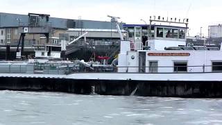 Working Barge on the River Rhine Germany  On A Uniworld River Cruise [upl. by Nwahsem317]