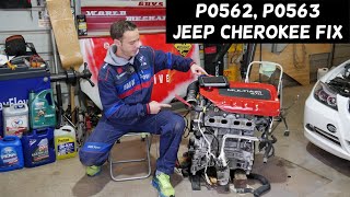 JEEP CHEROKEE CODE P0562 P0563 ENGINE LIGHT ON [upl. by Elcin]