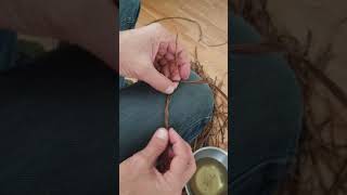 Making sagebrush cordage [upl. by Enyt]