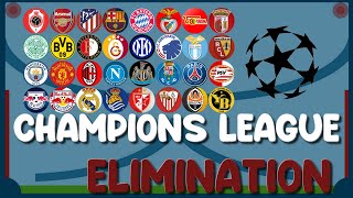 UEFA Champions League 202324 Predictions Marble Race Stage The 32 Times Eliminations [upl. by Wyon]