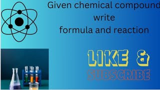 compound name and Formula A little progress each a day adds up to big result [upl. by Gawen]