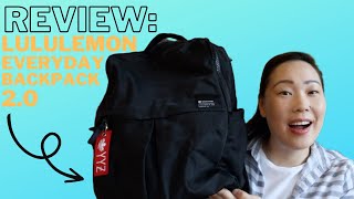 REVIEW Lululemon Everyday Backpack 20 [upl. by Alebasi]