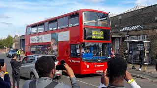 Bromley 100 years SLN 18214 LX04FXB Route 61 leaving Bromley Bus Garage  14092024 [upl. by Krauss]