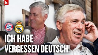 DeutschNachhilfe mit Ancelotti quotMein Sohn hatte mehr Glückquot  Bayern  Real Madrid [upl. by Sleinad]