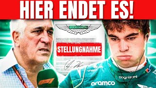 SCHRECKLICHE NACHRICHTEN für Lance Stroll nach der SCHOCKIERENDEN ERKLÄRUNG von Aston Martin [upl. by Yramliw475]