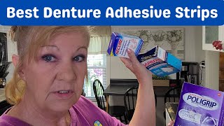 Best Denture Adhesive Strips  Secure Strips Poligrip Strips OR Seabond Denture Adhesive Strips [upl. by Ateuqram]