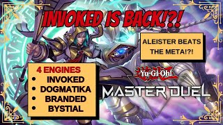 Invoked ft Dogmatika Branded amp Bystial Engines  TOP TIER Decklist with replays  Master duel [upl. by Nosyerg]