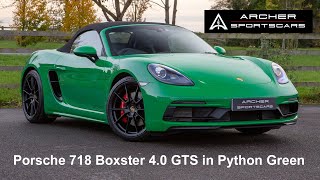 718 Boxster 40 GTS Walkaround  Archer Sportscars [upl. by Adnofal494]