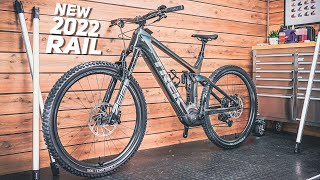 Next Gen 2022 Trek Rail with 750wh battery SRAM Airwiz  Bike Check [upl. by Ahtis]