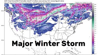 First Major Winter Storm To Impact The US Early Next Week  Hurricane Forecast  Electric Comet [upl. by Dre]