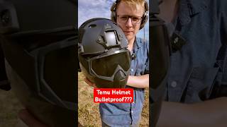 Testing TEMU Ballistic Helmet Bulletproof Test civtac pewpew firearms [upl. by Alleul351]