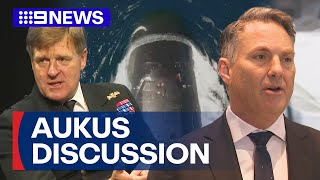 Discussion among AUKUS allies over war preparation  9 News Australia [upl. by Mariellen]