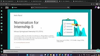 Infosys Springboard Internship 2024  Free Online Internship with Certificate for College Students [upl. by Cassella532]