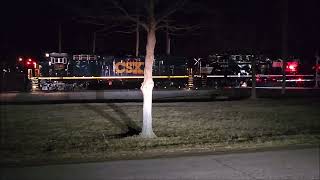 Wabtec CSX NS megatest at night [upl. by Kazim]