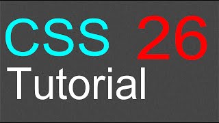 CSS Tutorial for Beginners  26  The DIV element [upl. by Doralynn]