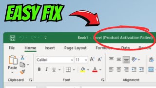 How to FIX Product Activation Failed Error in Microsoft Office EASY [upl. by Margaretha]