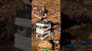 Found Real Gold Panning with a Prototype Modular System GoldPanning ModularSystem [upl. by Misaq]