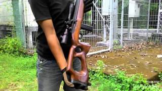 Thumbhole stock Long Version for KJW KC02 GBB [upl. by Atnuahsal143]