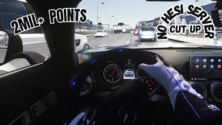 Assetto Corsa  Heavy Traffic 2 Mil Scoreboard Run In The Snow ❄️ nohesi [upl. by Artekal]