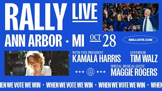 When We Vote We Win MI Rally with VP Kamala Harris Gov Tim Walz amp Maggie Rogers [upl. by Marty]