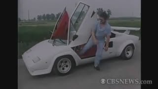 Countach  Ferrucio Lamborghini amp Valentino Balboni on 60 Minutes 1987 [upl. by Jaehne]