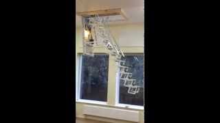 Electric Loft Ladder with full remote control [upl. by Reagen184]