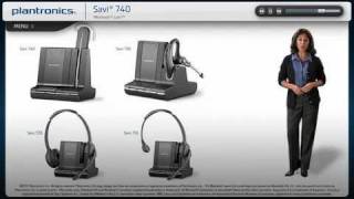 Lync Interactive Setup Guide using Plantronics Savi W740 wireless headsets Amigo [upl. by Pfosi648]