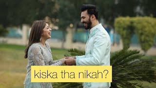 nikah vlog  kiska nikah tha   dr madiha Ahsan 👫 [upl. by Livi]