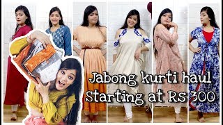 Jabong Kurti Haul  EORS  RS 312 Onwards [upl. by Ailatan]