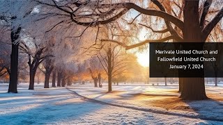 Sunday Online Service January 7 2024 – Merivale Fallowfield Pastoral Charge [upl. by Ensoll]