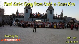 Final Gate Song from Cast amp Seán Nós on the Bagpipes  Ohio Renaissance Festival 2024 [upl. by Oeniri]