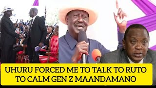 Raila Odinga speech today in elgeyo markwet quotUhuru force me to talk to Ruto to calm Gen z protest [upl. by Nosnek]