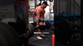 TOTAL FREAK DEADLIFTS 800LBS BEHIND THE BACK shorts workout deadlift [upl. by Feil295]