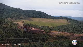 Plantão Globo  Momento do rompimento da Barragem de Brumadinho  01022019 [upl. by Ysor538]