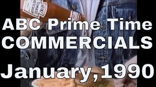 ABC Commercial Break January 1990 [upl. by Orofselet]