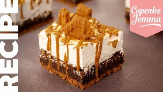 Biscoff Smores Brownie Recipe amp HowTo  Cupcake Jemma [upl. by Yadnil33]