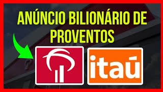 BBDC4  BRADESCO BILHÕES  ITUB4  ITAÚ NOVO ANÚNCIO dividendos bbdc3 itub3 investir bbdc4 [upl. by Thamos]